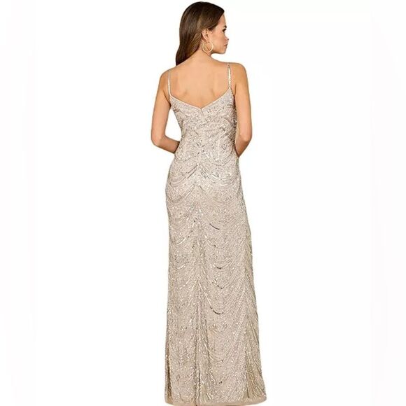 NWT Lara New York 29117 SCOOP NECK BEADED DRESS - Picture 2 of 12